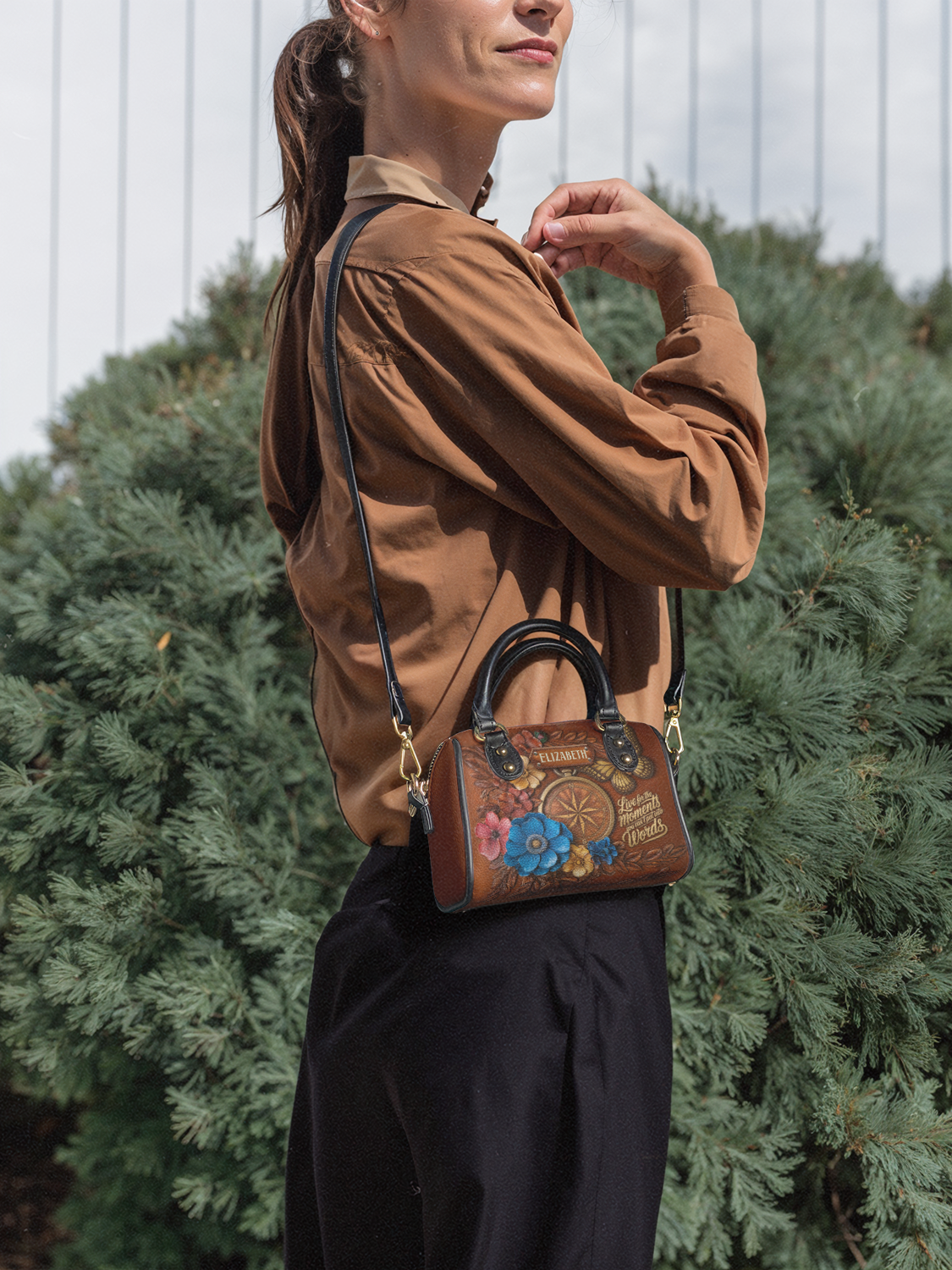 Compass Butterfly ANRZ02013771TB Mini Satchel