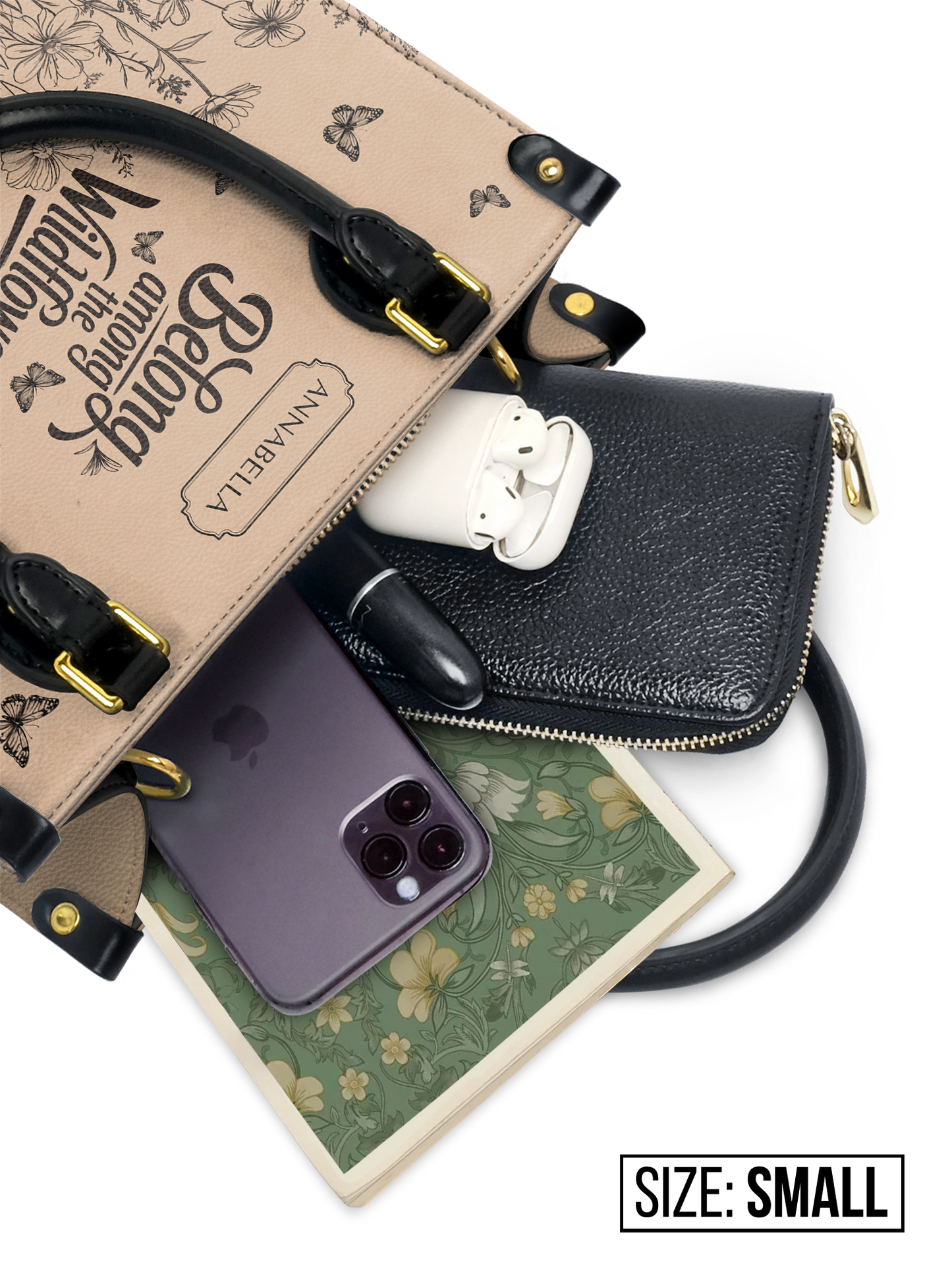 Belong Among The Wildflowers Butterfly HHRZ27126017DA Leather Bag