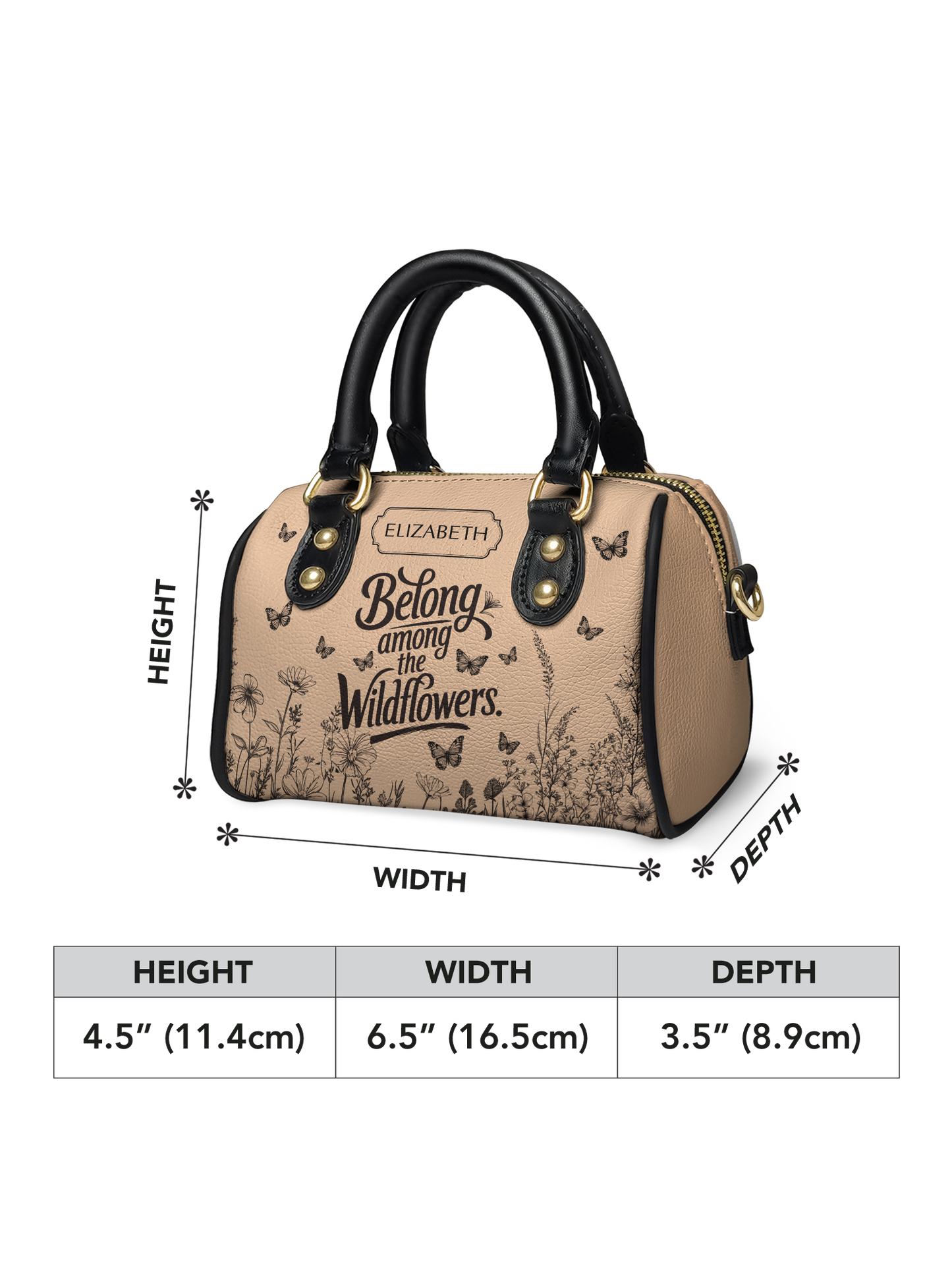 Belong Among The Wildflowers Butterfly ANRZ02014317DL Mini Satchel