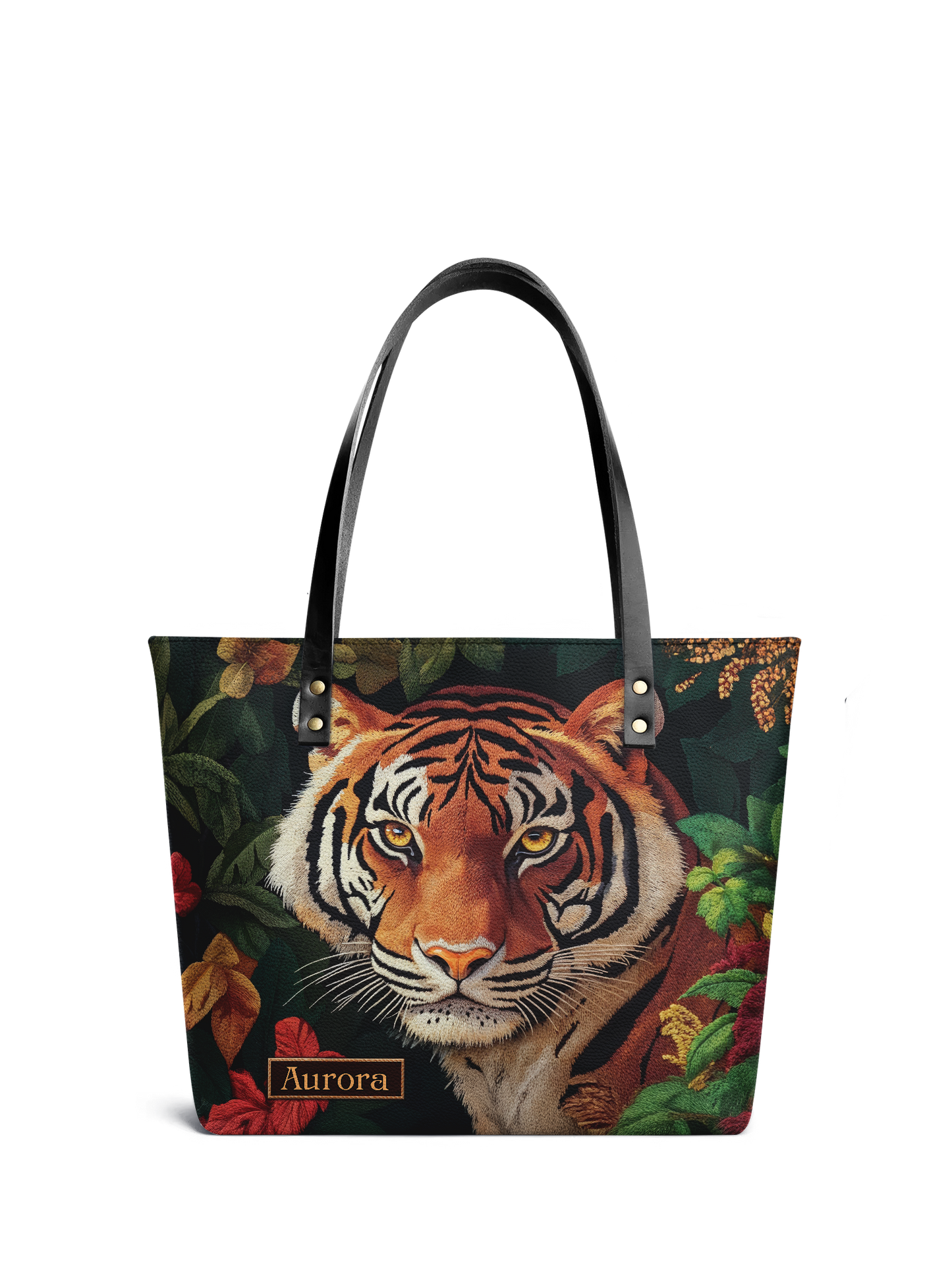 Bengal Tiger Jungle HTRZ30122969AB Leather Tote Bag