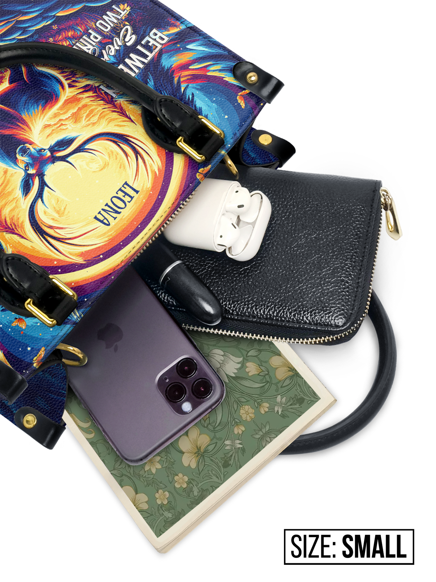 Between Every Two Pines Is A Doorway To A New World Deer Jungle HTRZ27125478DE Leather Bag