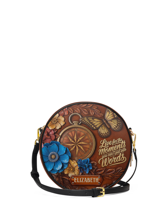 Compass Butterfly HHRZ07010891MJ Circle Crossbody Bag