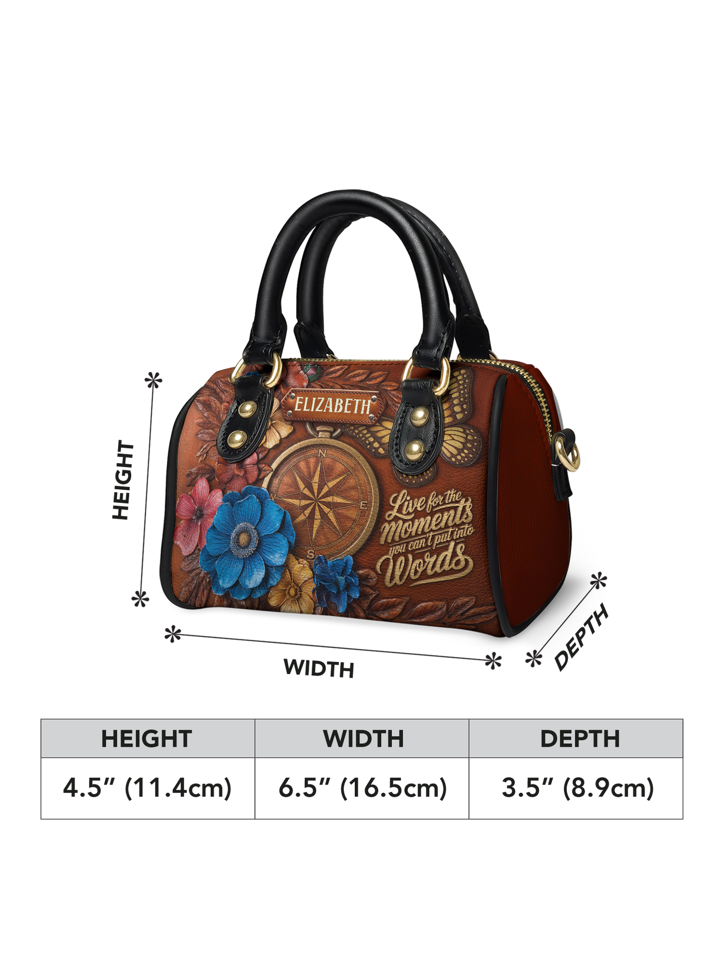 Compass Butterfly ANRZ02013771TB Mini Satchel