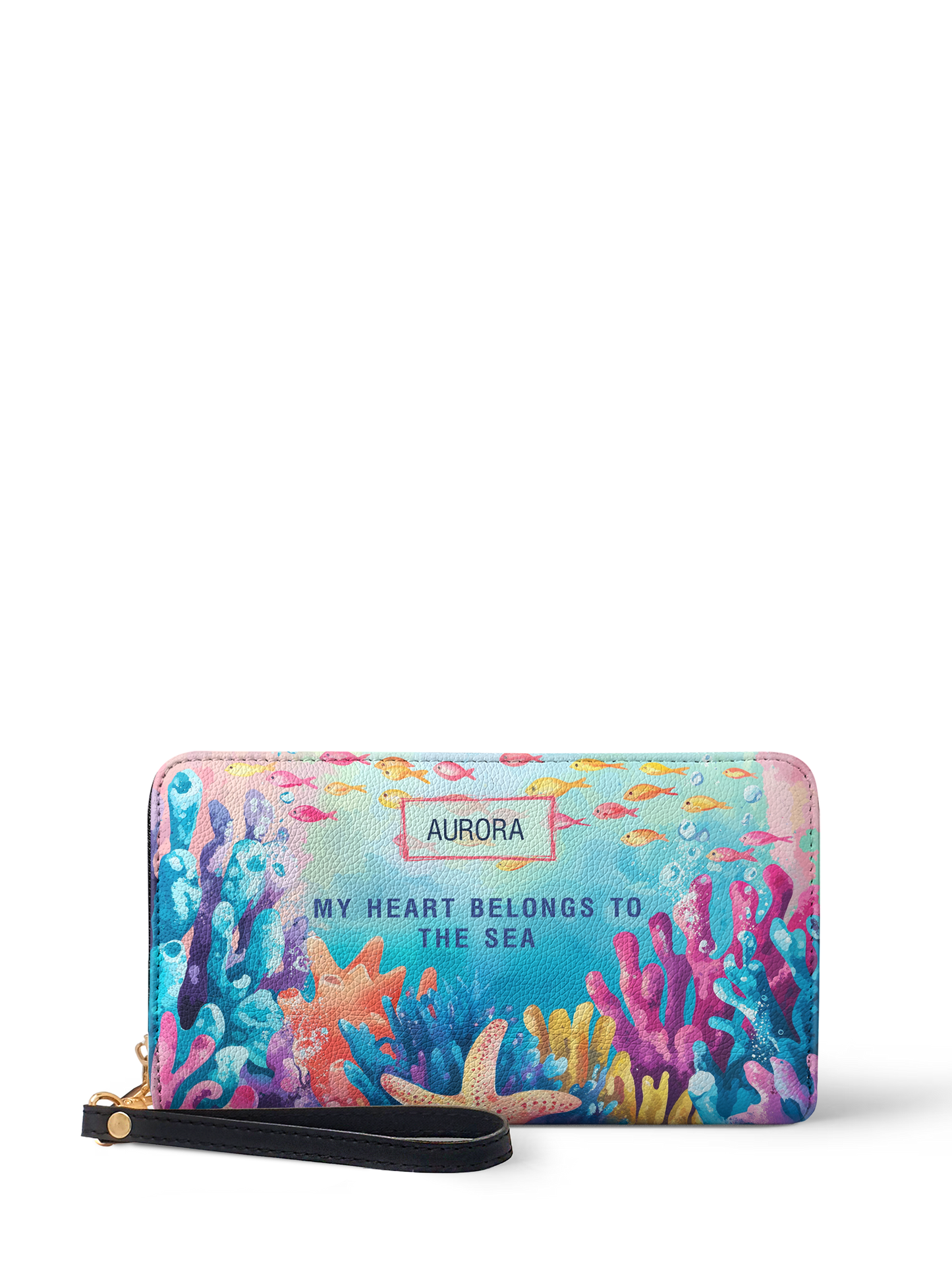 My Heart Belong To The Sea Coral Beach HTRZ02015931NC Wallet