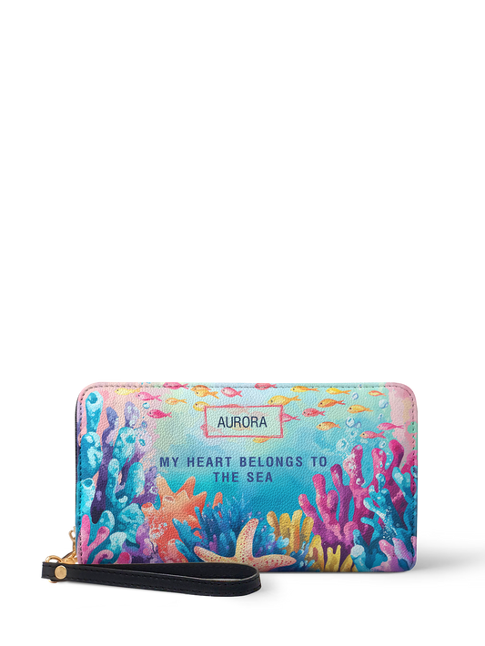 My Heart Belong To The Sea Coral Beach HTRZ02015931NC Wallet