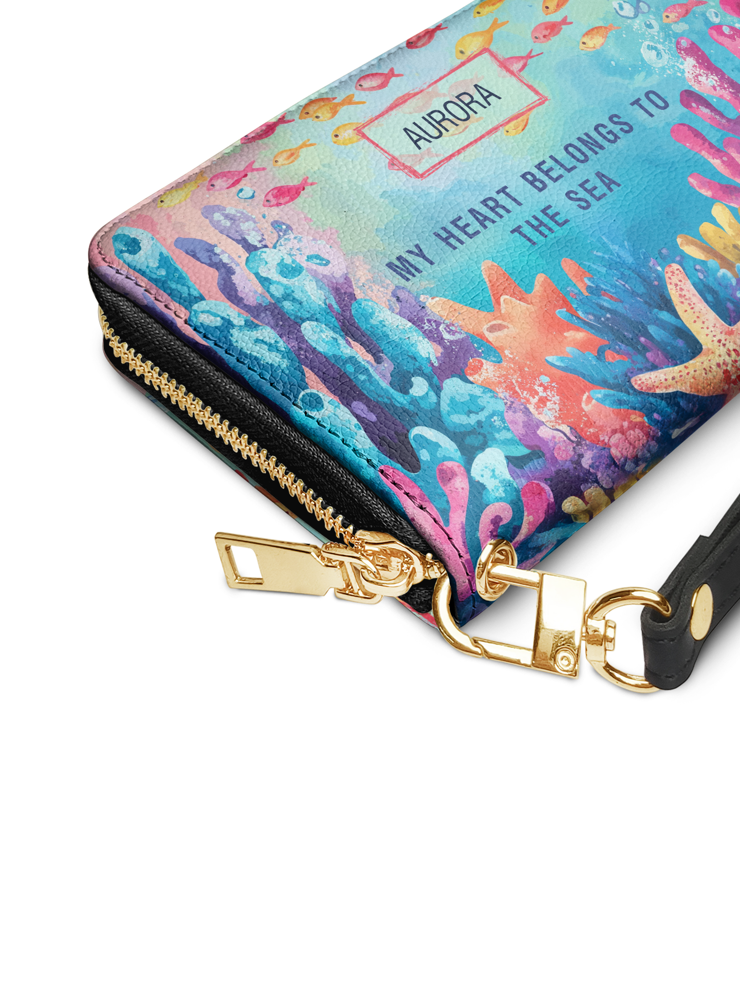 My Heart Belong To The Sea Coral Beach HTRZ02015931NC Wallet