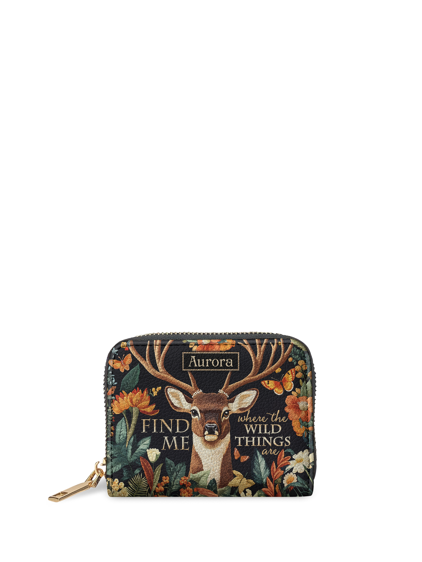 Find Me Where The Wild Things Are Deer HTRZ02015502VO Mini Wallet