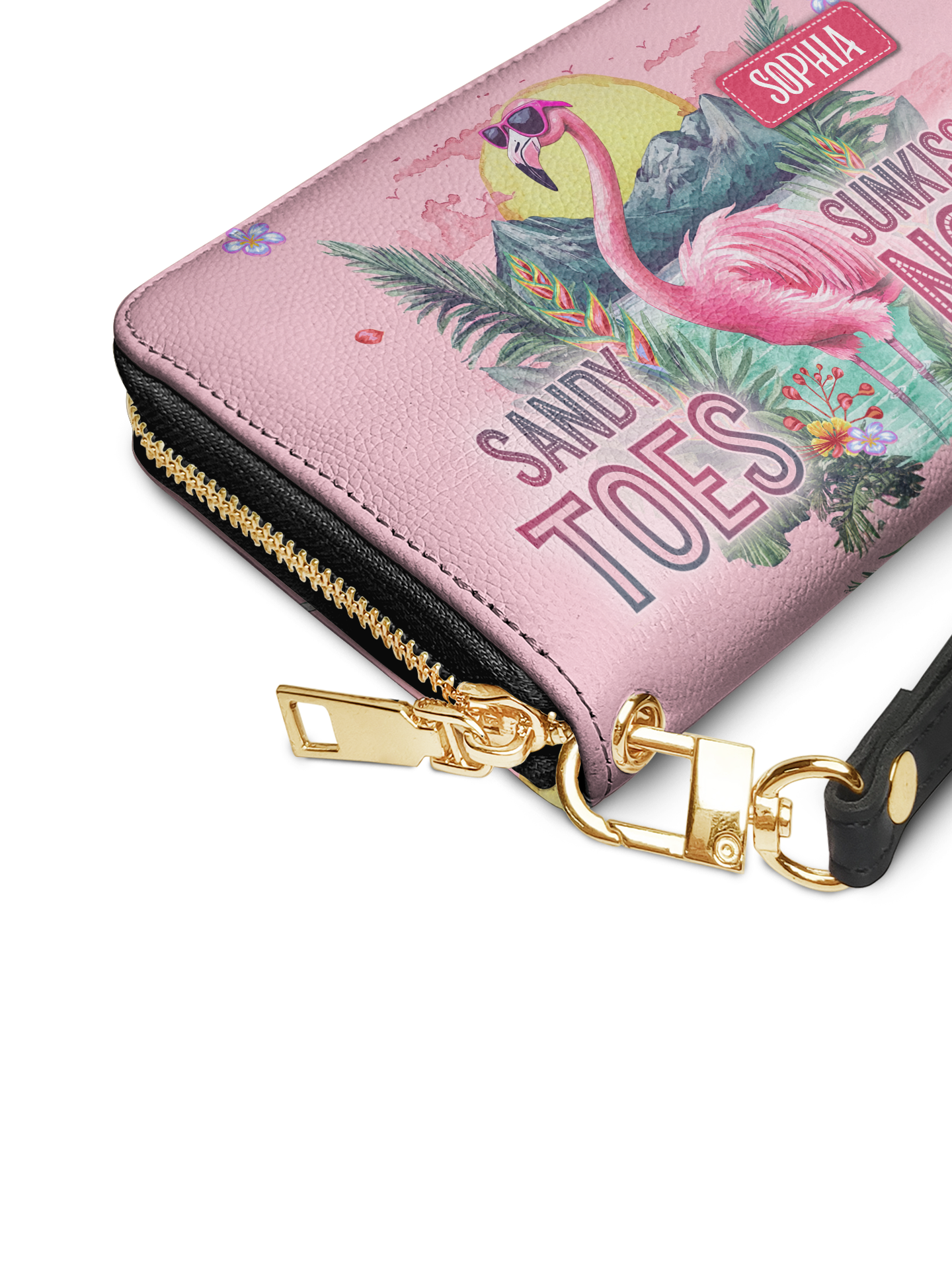 Sandy Toes Sunkissed Nose Flamingo Beach HTRZ02016791LW Wallet
