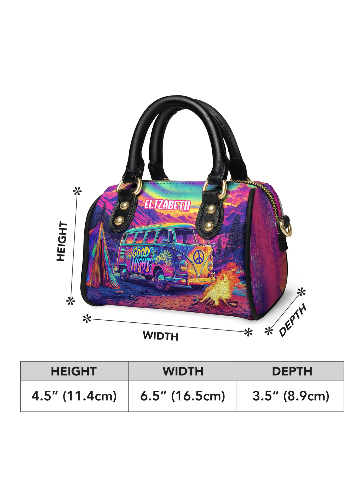 Hippie RV Van Jungle ANRZ02011848IJ Mini Satchel