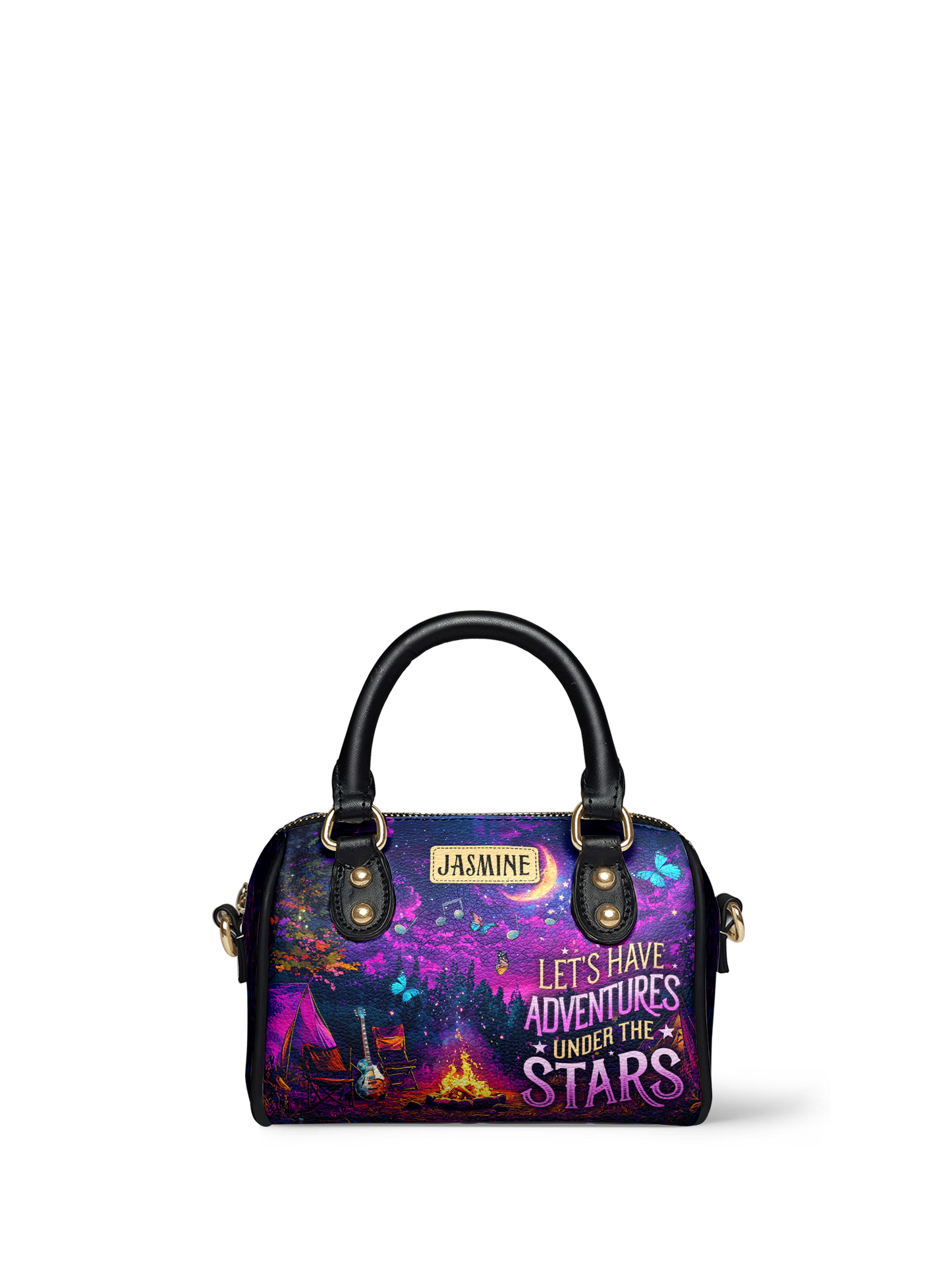 Lets Have Adventures Under The Stars Campfire Jungle ANRZ02016468EG Mini Satchel