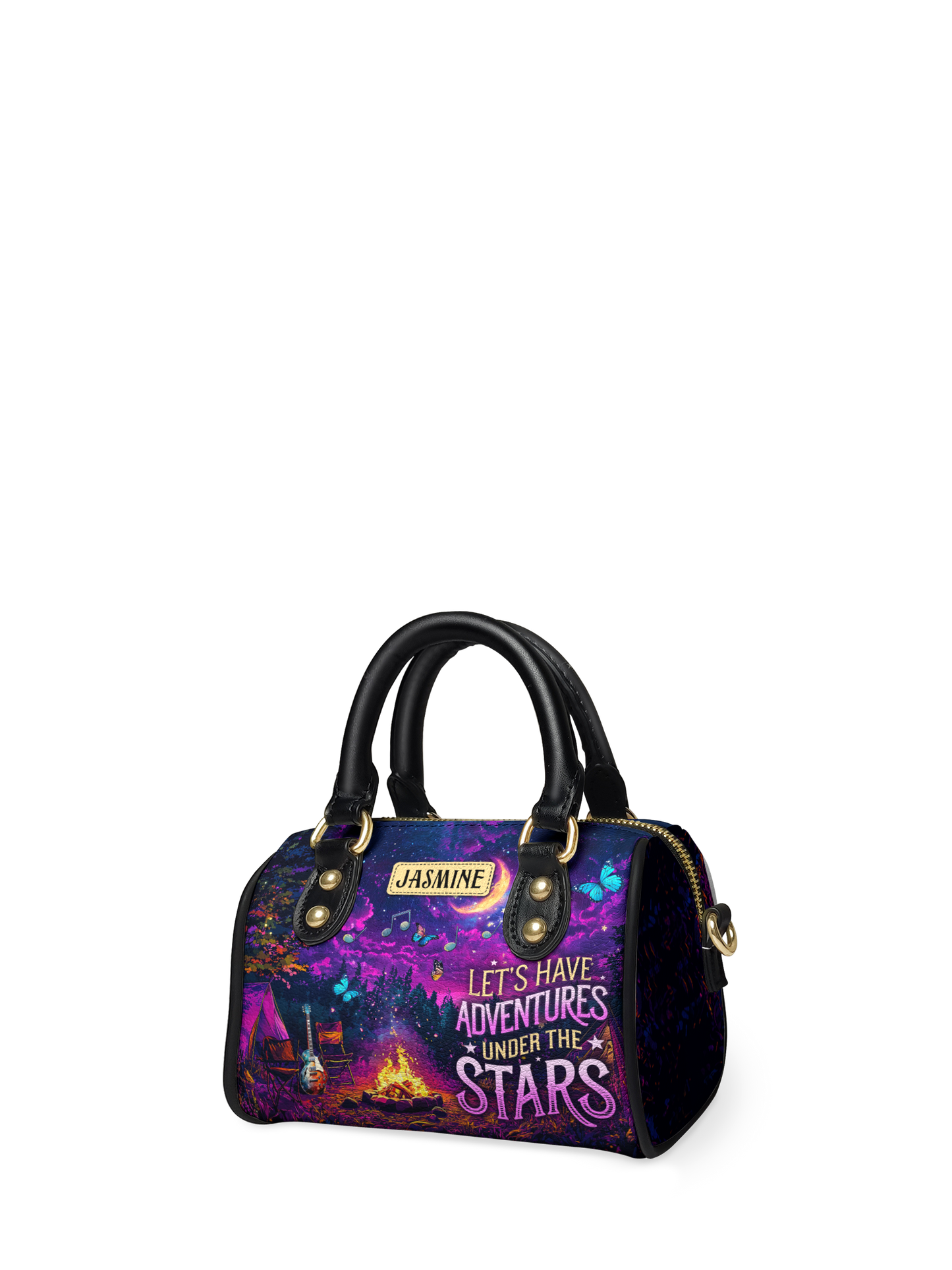 Lets Have Adventures Under The Stars Campfire Jungle ANRZ02016468EG Mini Satchel