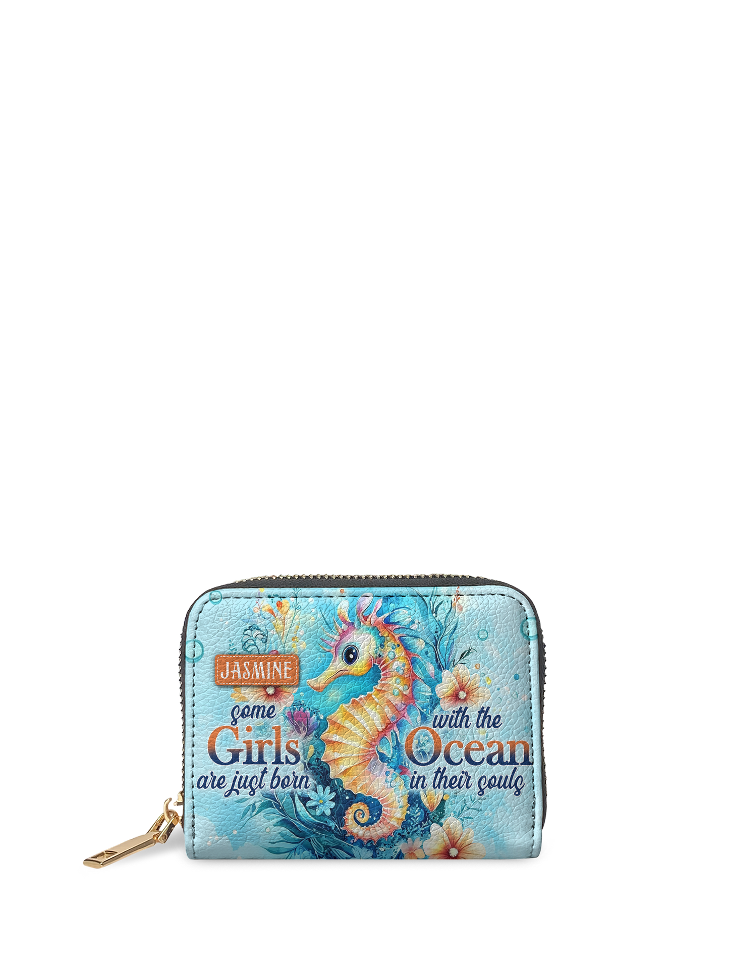 Some Girls Are Just Born With The Ocean In Their Souls Seahorse Beach HTRZ02014588CT Mini Wallet