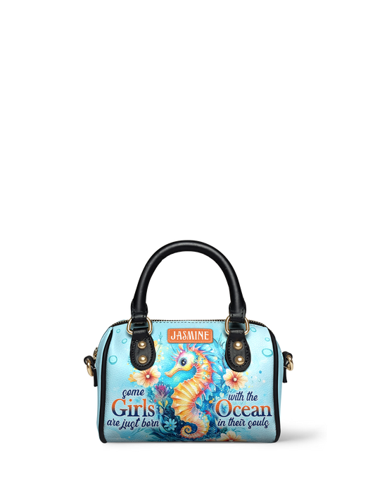 Some Girls Are Just Born With The Ocean In Their Souls Seahorse Beach ANRZ02015649XL Mini Satchel