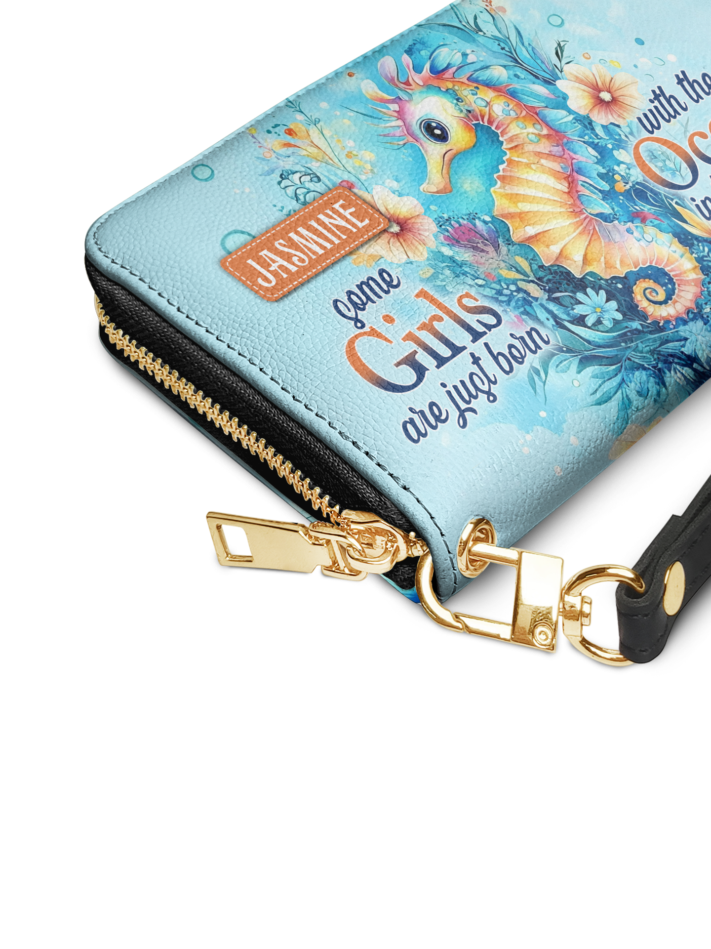 Some Girls Are Just Born With The Ocean In Their Souls Seahorse Beach HTRZ02010006MU Wallet