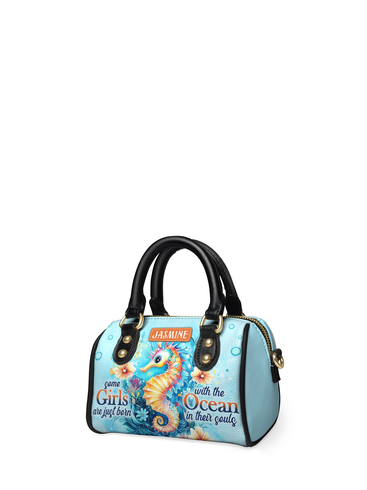 Some Girls Are Just Born With The Ocean In Their Souls Seahorse Beach ANRZ02015649XL Mini Satchel