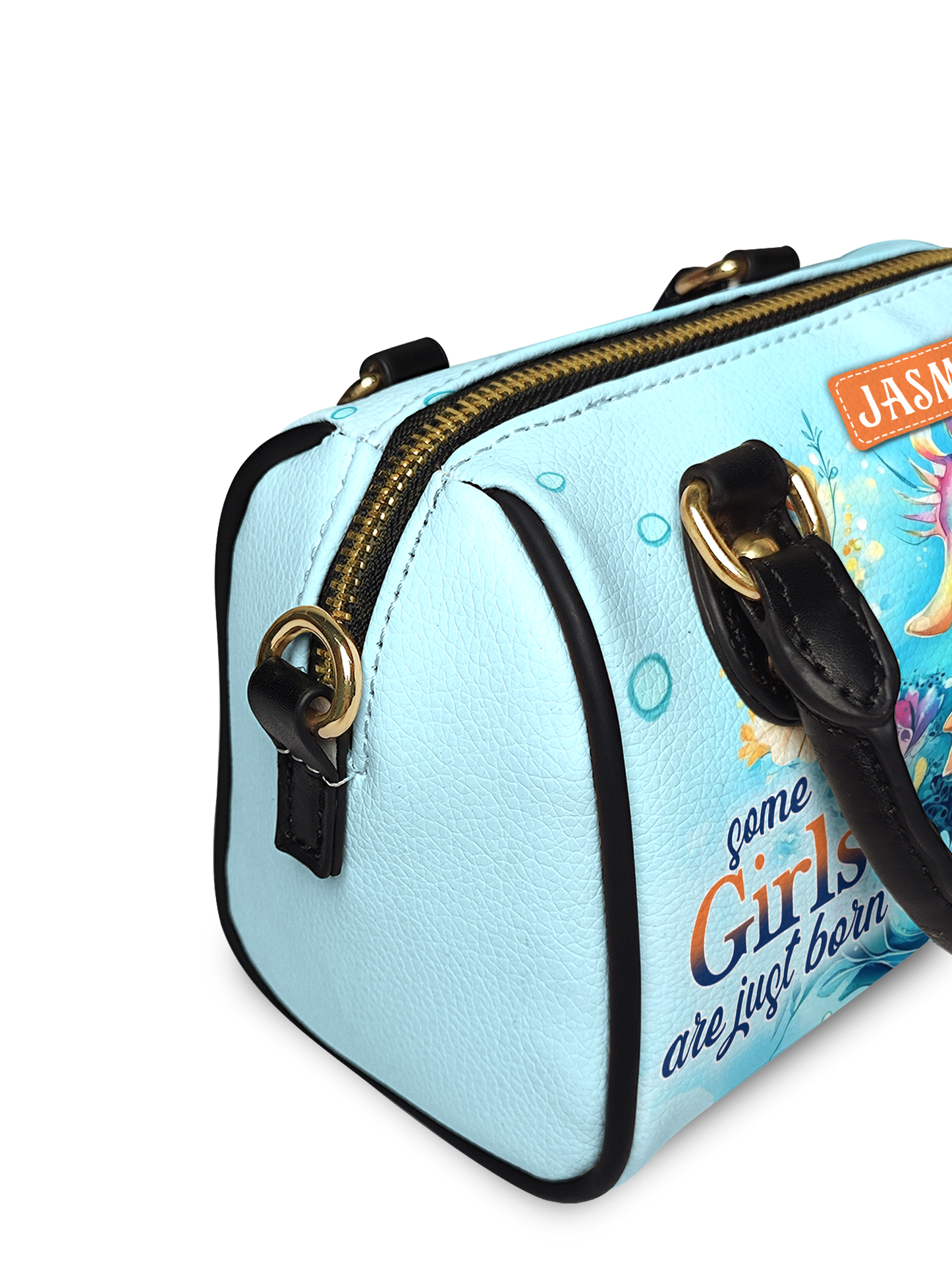 Some Girls Are Just Born With The Ocean In Their Souls Seahorse Beach ANRZ02015649XL Mini Satchel