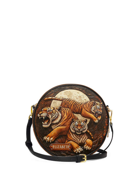 Tiger Leather HHRZ07017881AL Circle Crossbody Bag