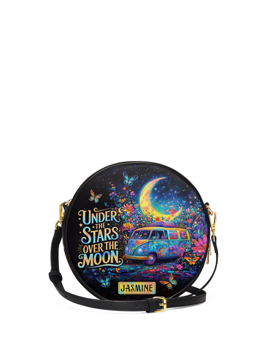 Under The Stars Over The Moon RV Van HHRZ02011895RS Circle Crossbody Bag