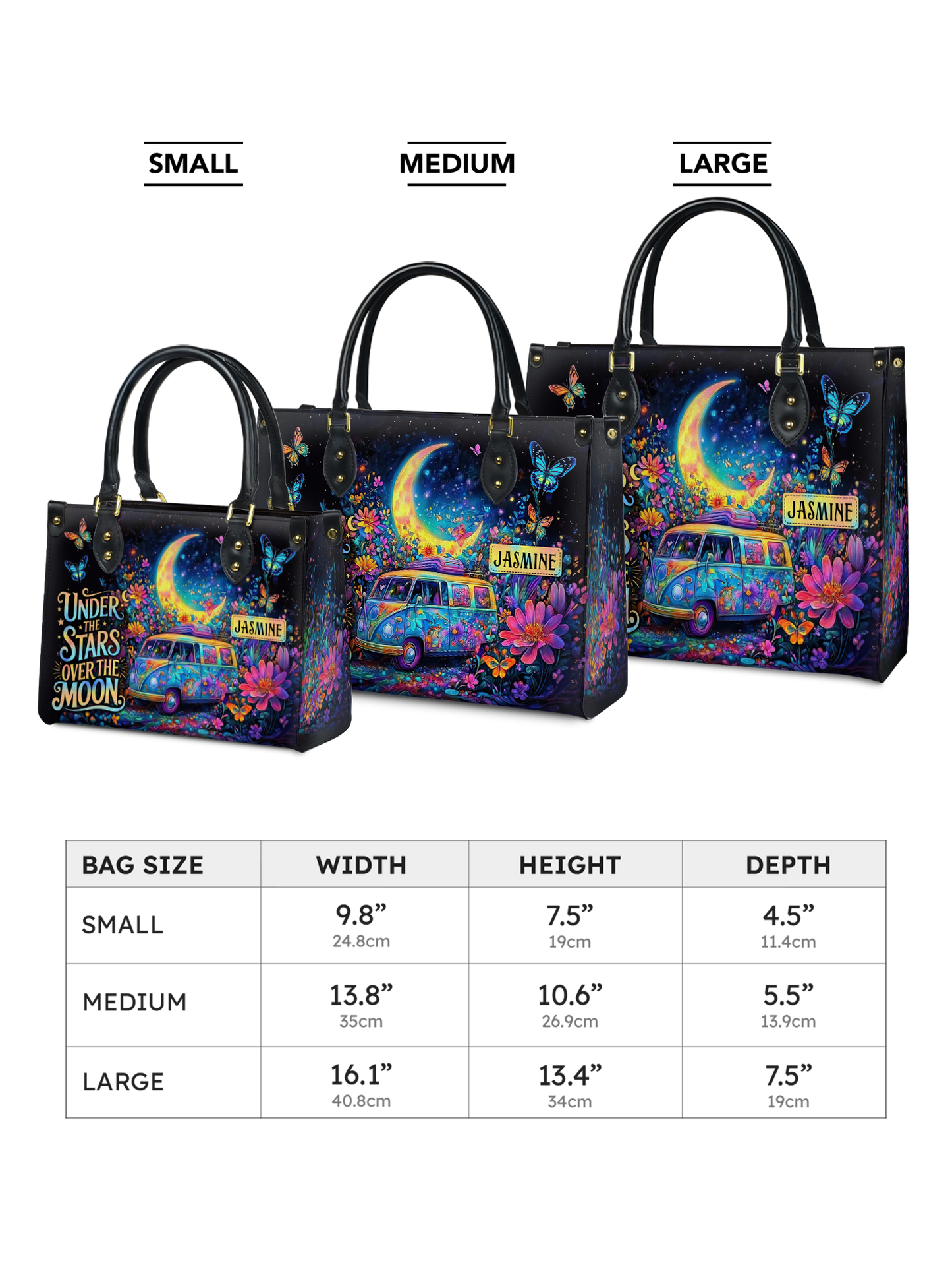 Under The Stars Over The Moon RV Van HHRZ27126560VY Leather Bag
