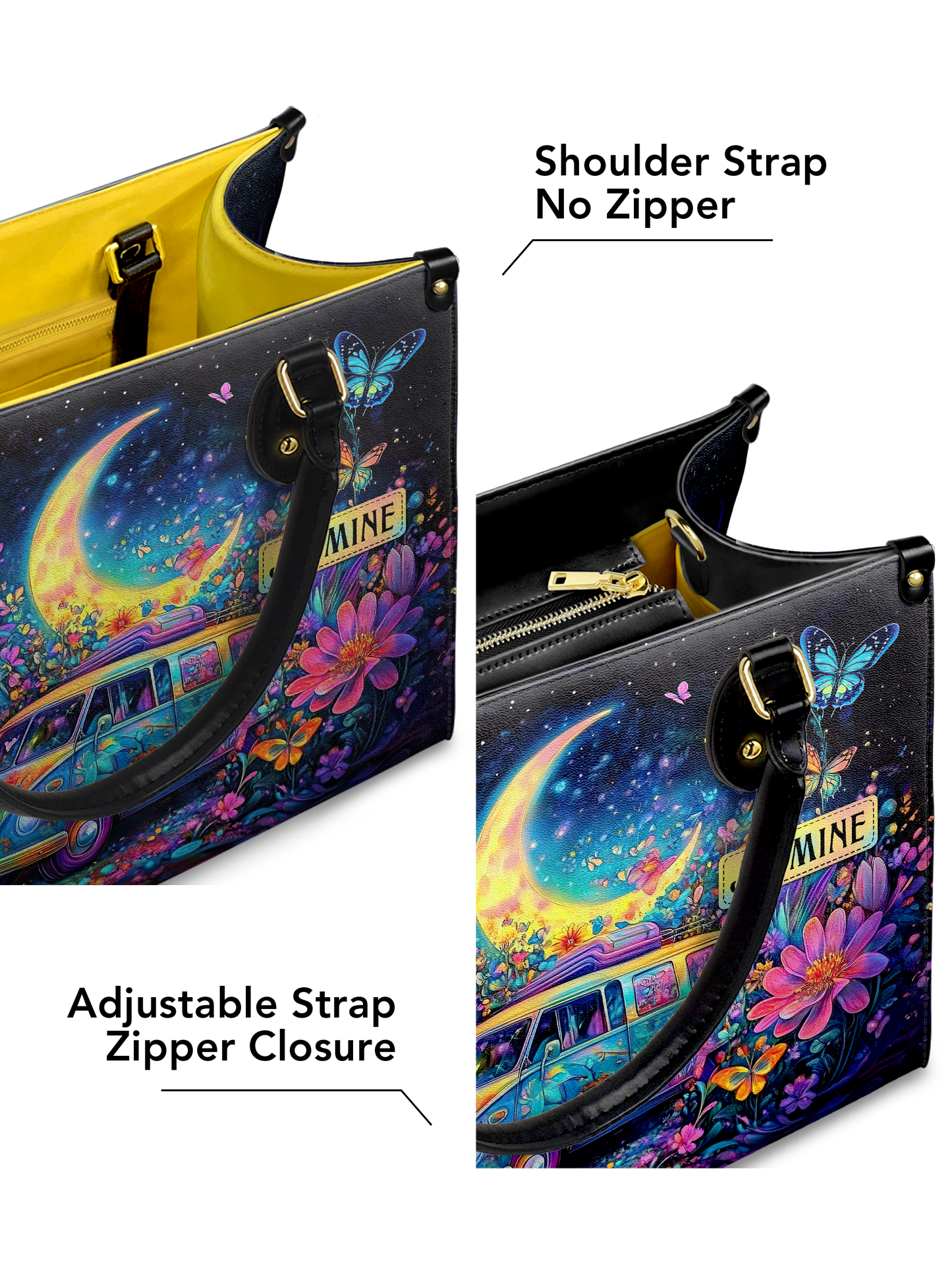 Under The Stars Over The Moon RV Van HHRZ27126560VY Leather Bag