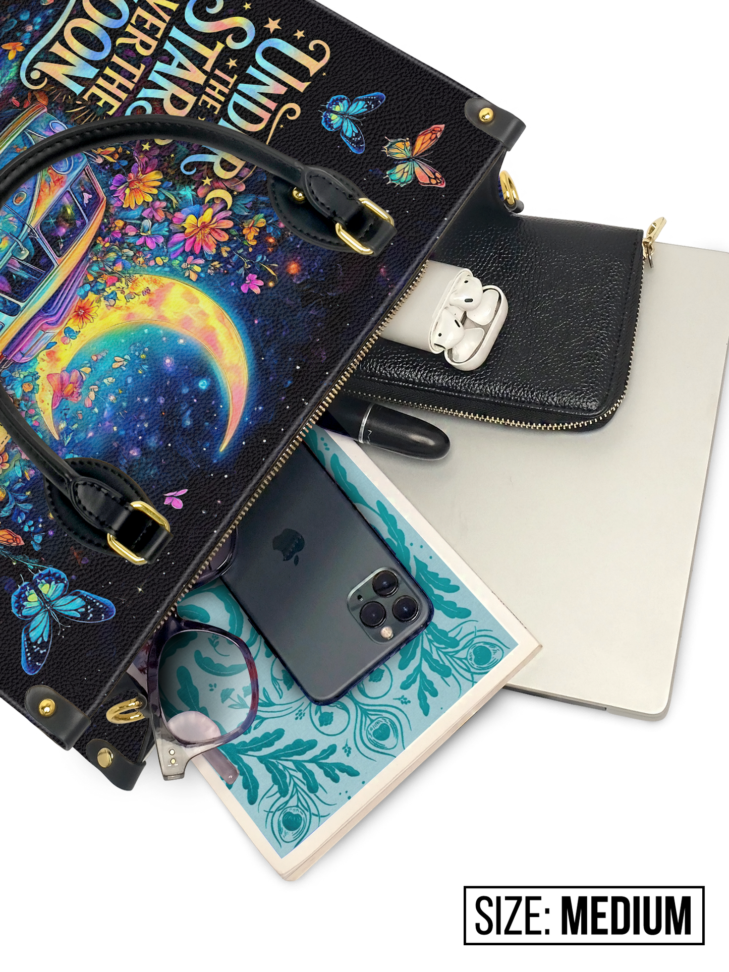 Under The Stars Over The Moon RV Van HHRZ27126560VY Leather Bag