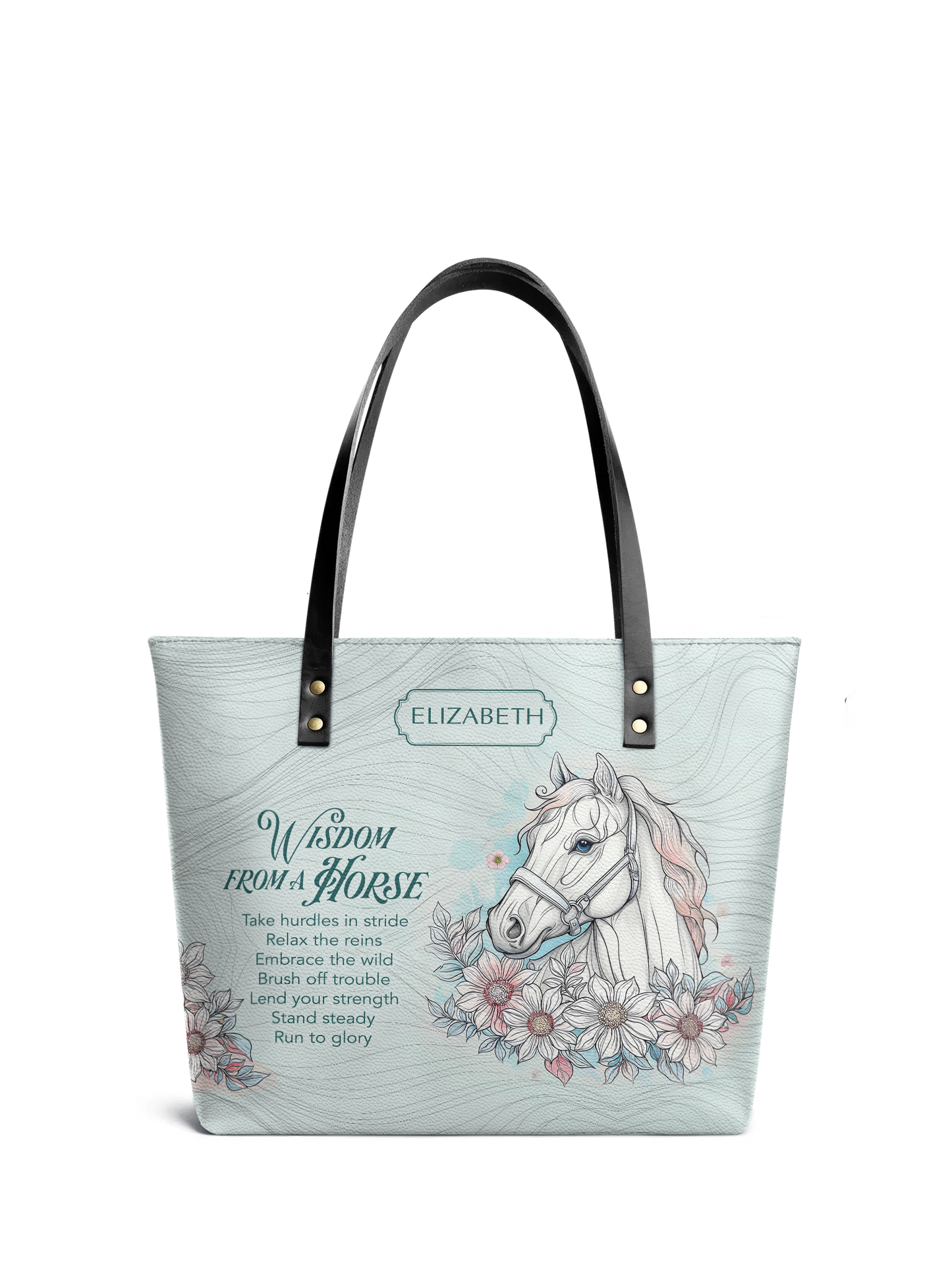 Wisdom From A Horse ANRZ02014680XW Leather Tote Bag