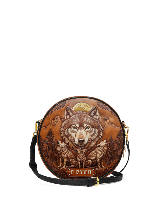 Wolf Jungle HHRZ07011947PR Circle Crossbody Bag
