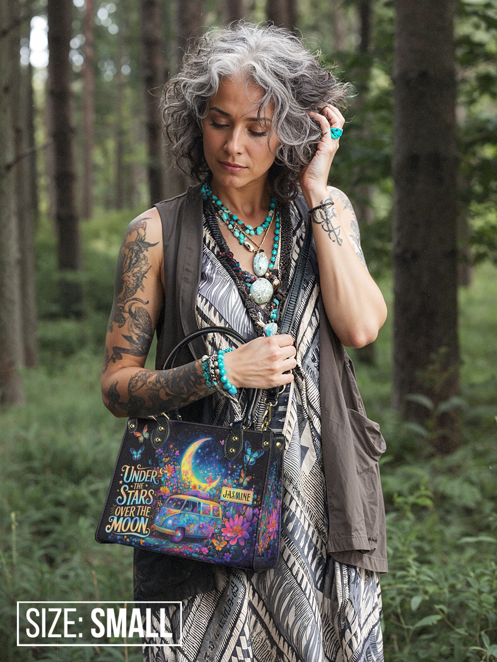 Under The Stars Over The Moon RV Van HHRZ27126560VY Leather Bag