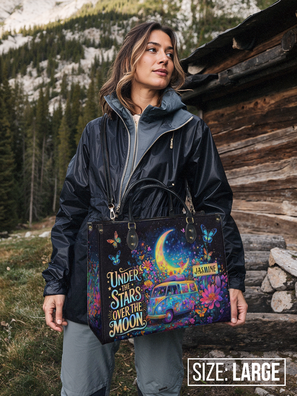 Under The Stars Over The Moon RV Van HHRZ27126560VY Leather Bag