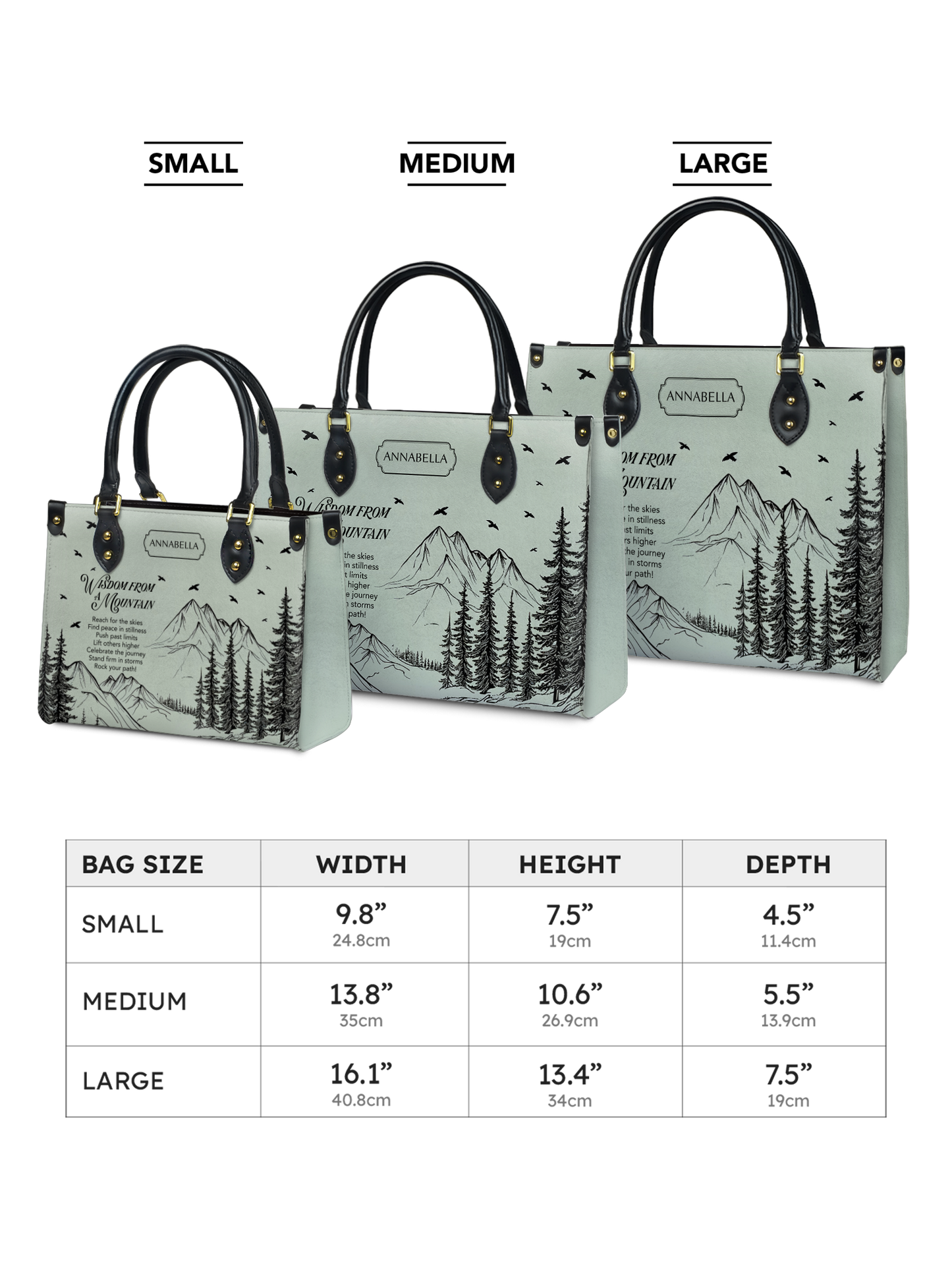 Wisdom From A Mountain HHRZ27120712NE Leather Bag