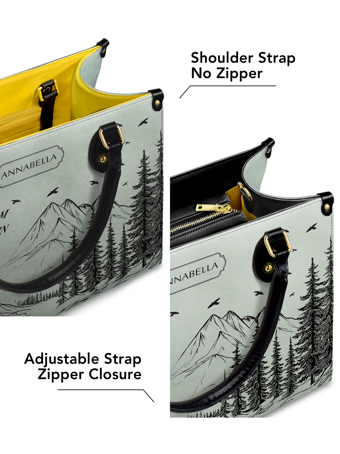 Wisdom From A Mountain HHRZ27120712NE Leather Bag