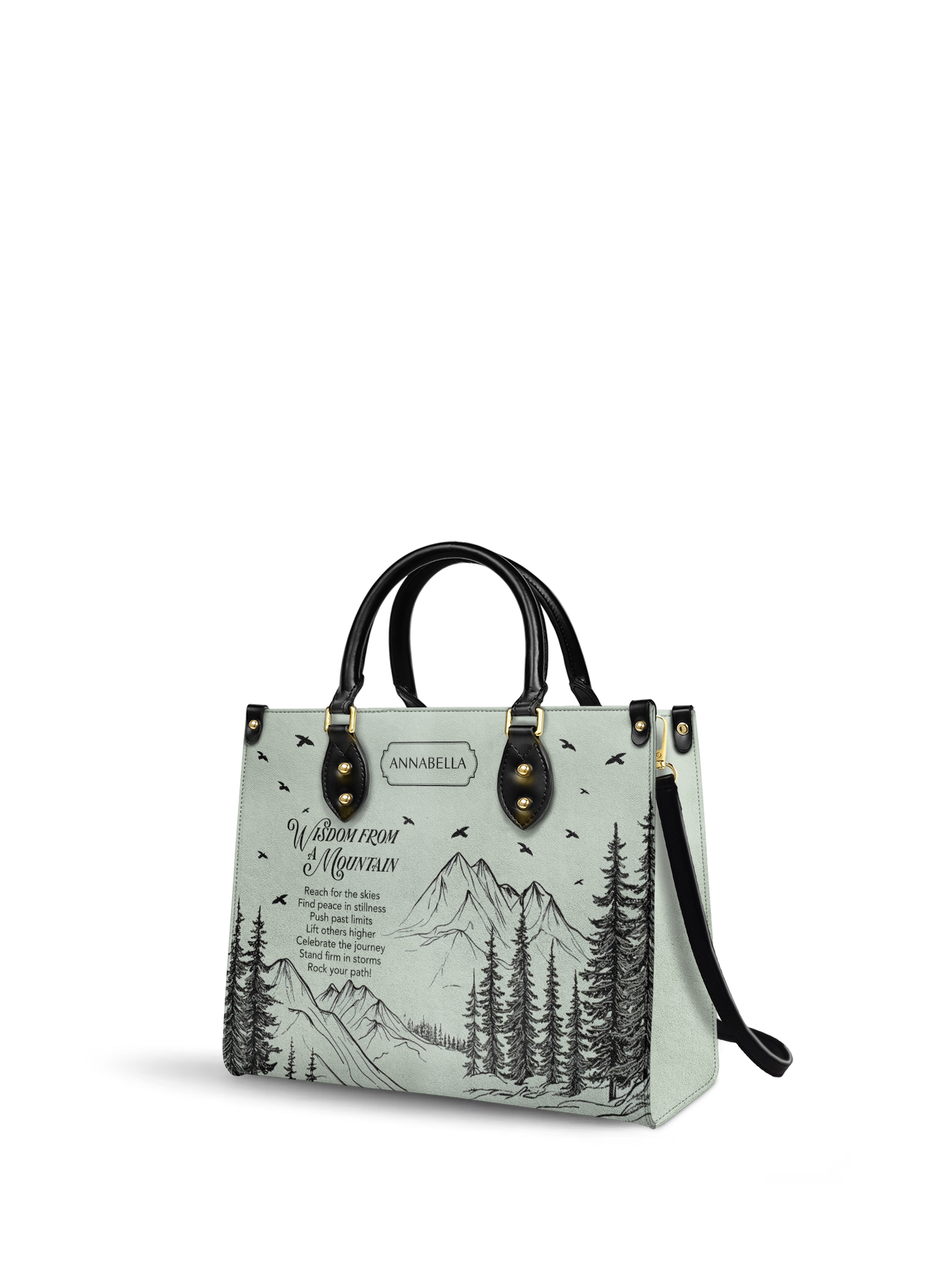 Wisdom From A Mountain HHRZ27120712NE Leather Bag