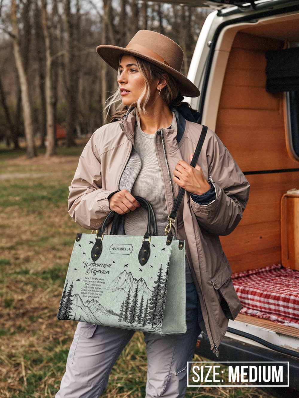 Wisdom From A Mountain HHRZ27120712NE Leather Bag