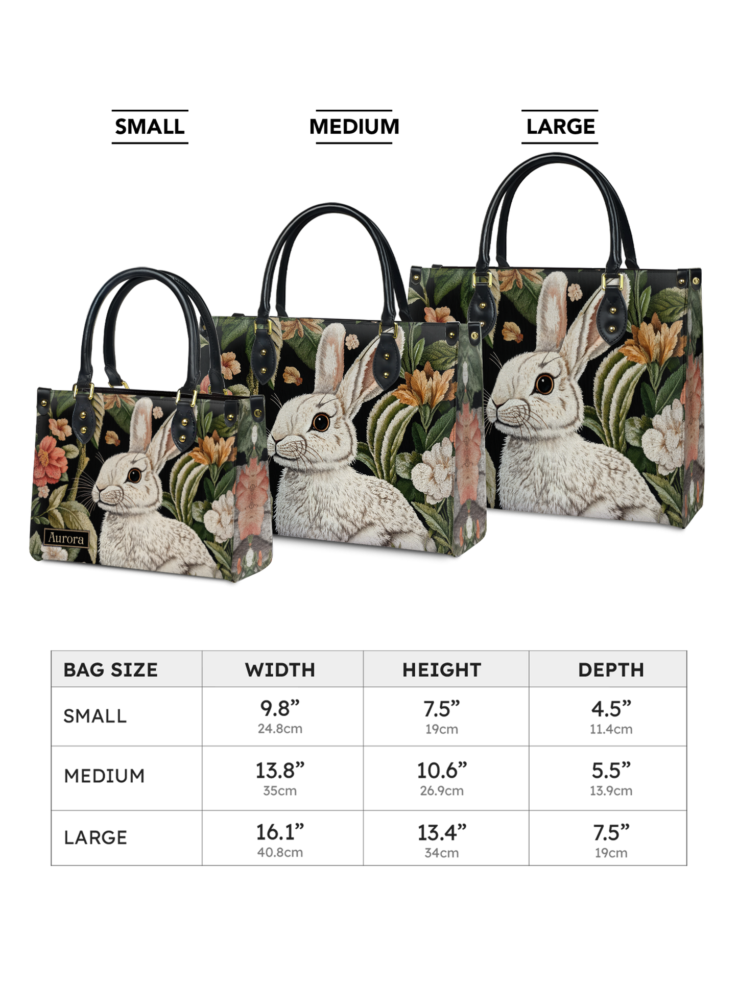 Bunny Flower HTRZ27126303EB Leather Bag