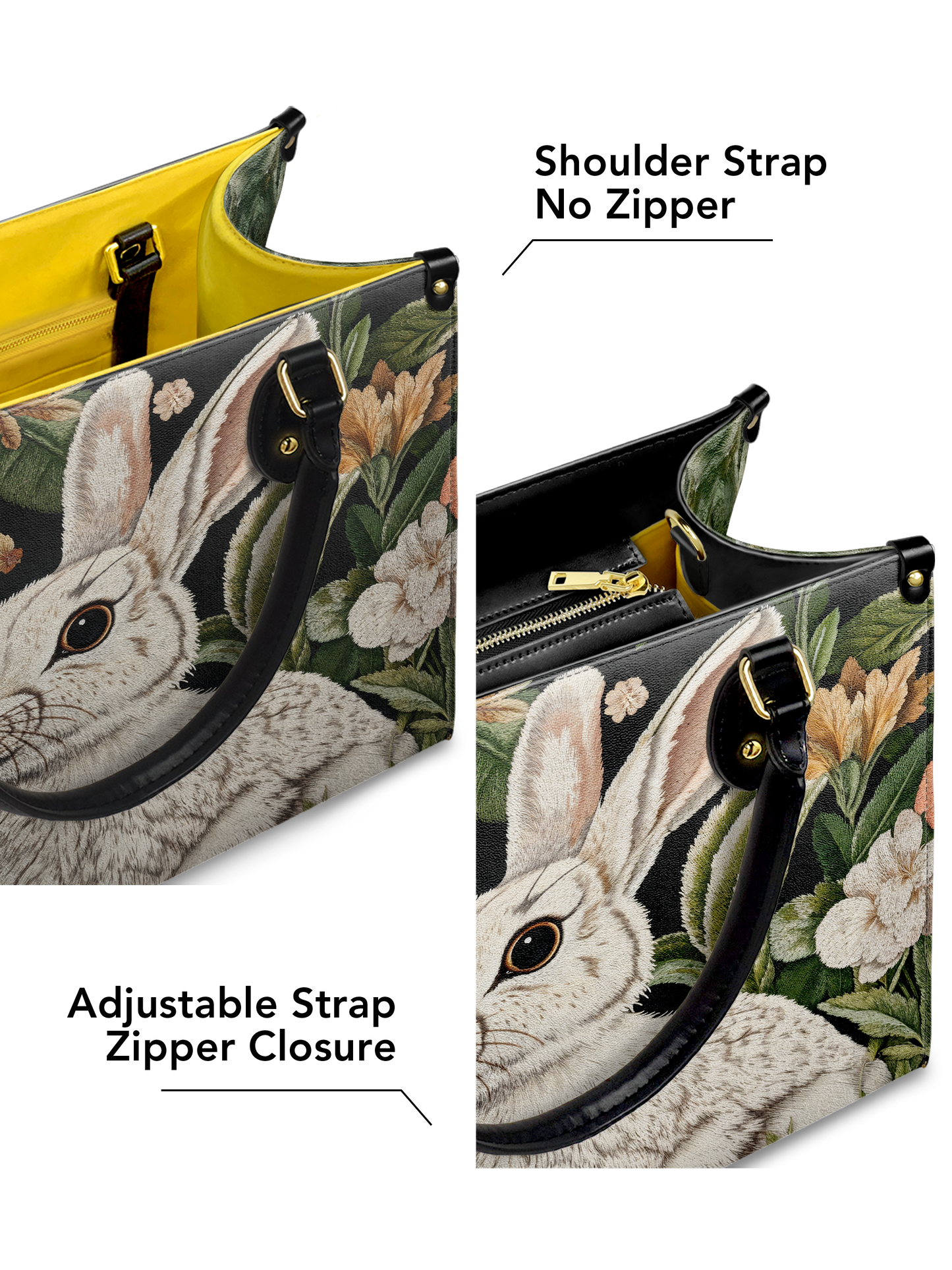 Bunny Flower HTRZ27126303EB Leather Bag