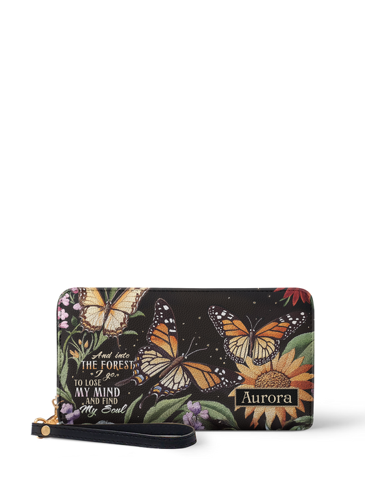 And Into The Forest I Go Butterfly Jungle HTRZ02016461ID Wallet