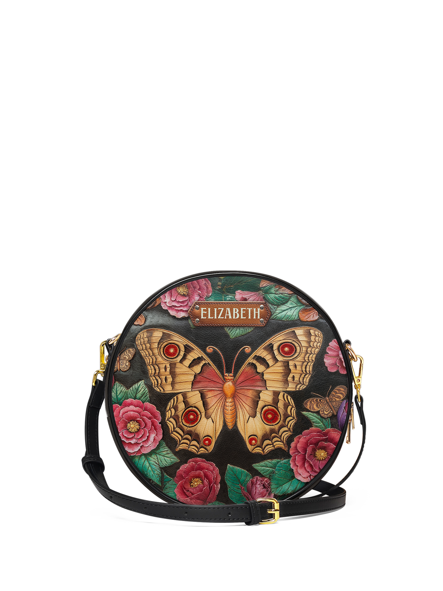 Butterfly Flower HHRZ07019734FK Circle Crossbody Bag