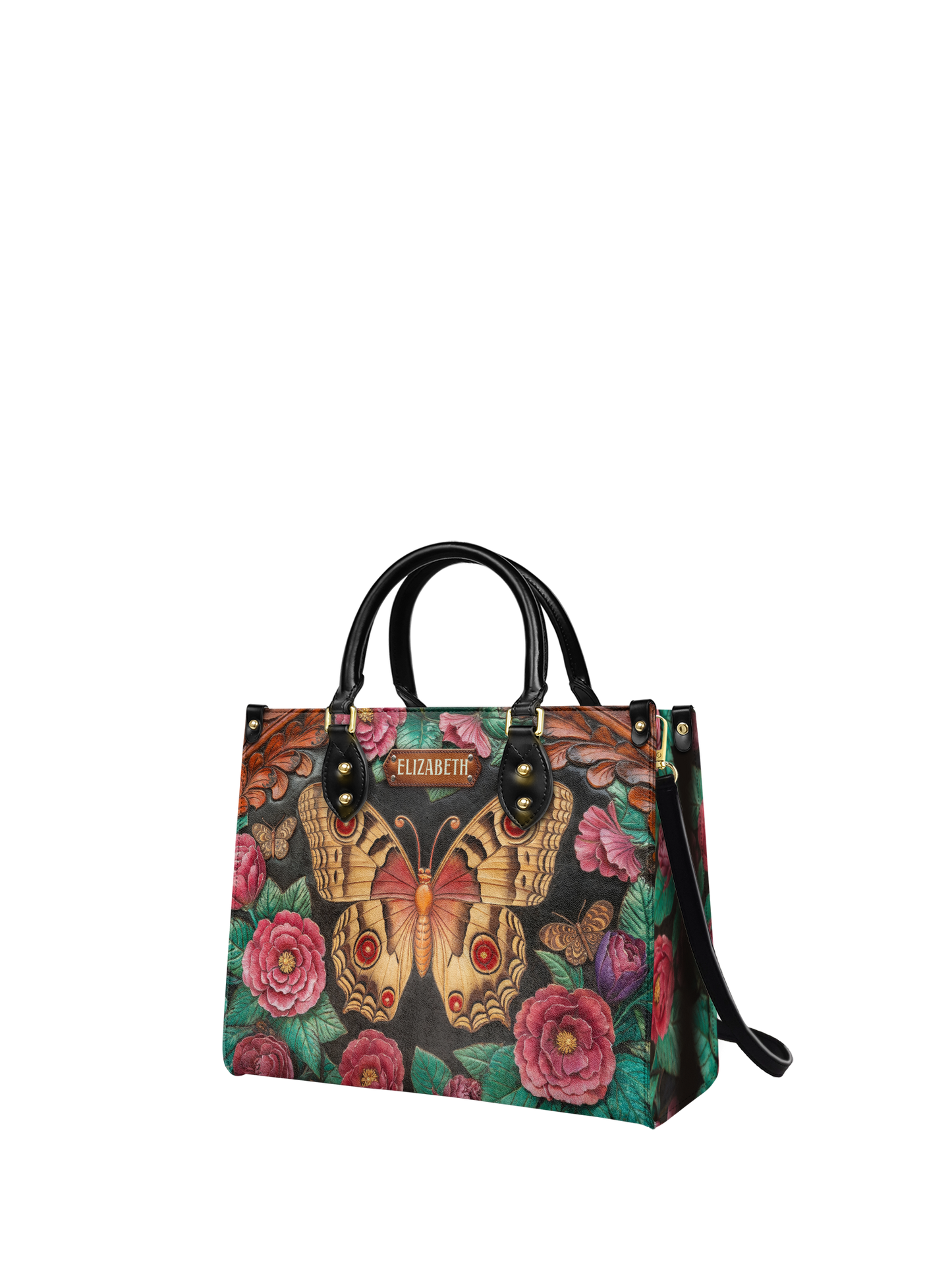 Butterfly Flower ANRZ27129257CX Leather Bag