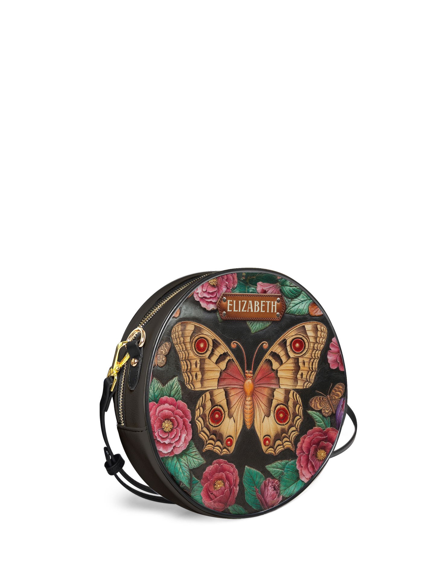 Butterfly Flower HHRZ07019734FK Circle Crossbody Bag