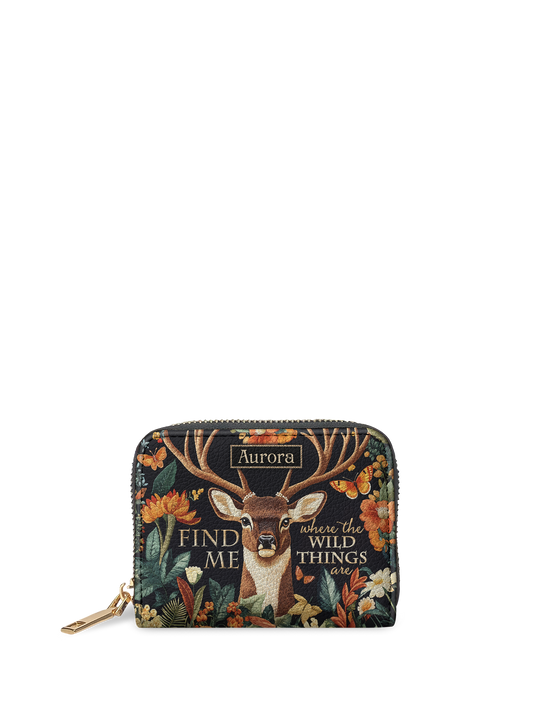 Find Me Where The Wild Things Are Deer HTRZ02015502VO Mini Wallet