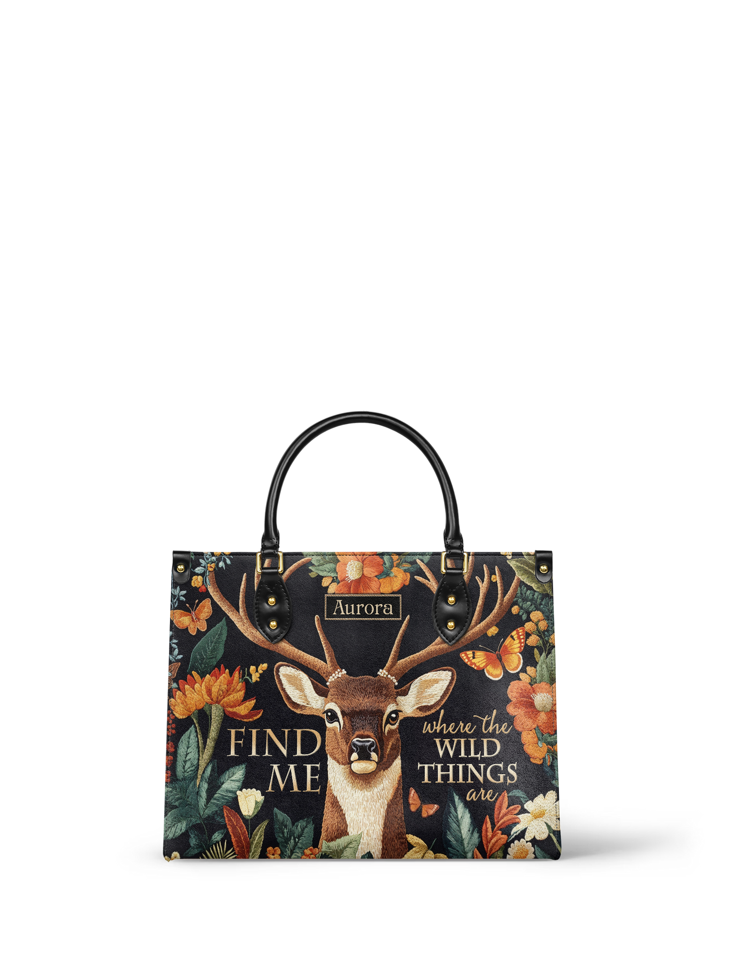 Find Me Where The Wild Things Are Deer HTRZ27128398IA Leather Bag