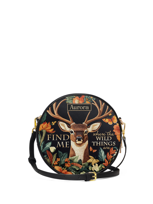 Find Me Where The Wild Things Are Deer HHRZ02013261BX Circle Crossbody Bag