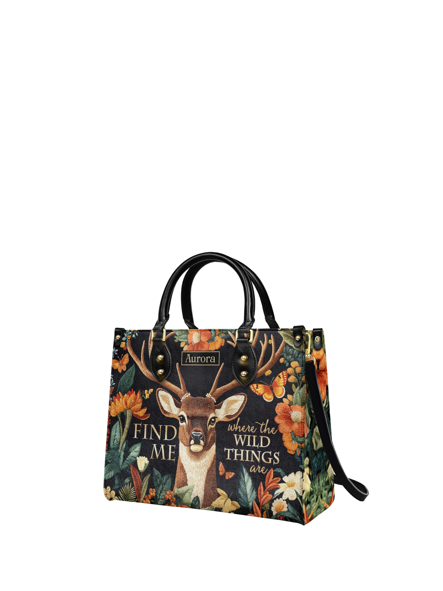 Find Me Where The Wild Things Are Deer HTRZ27128398IA Leather Bag