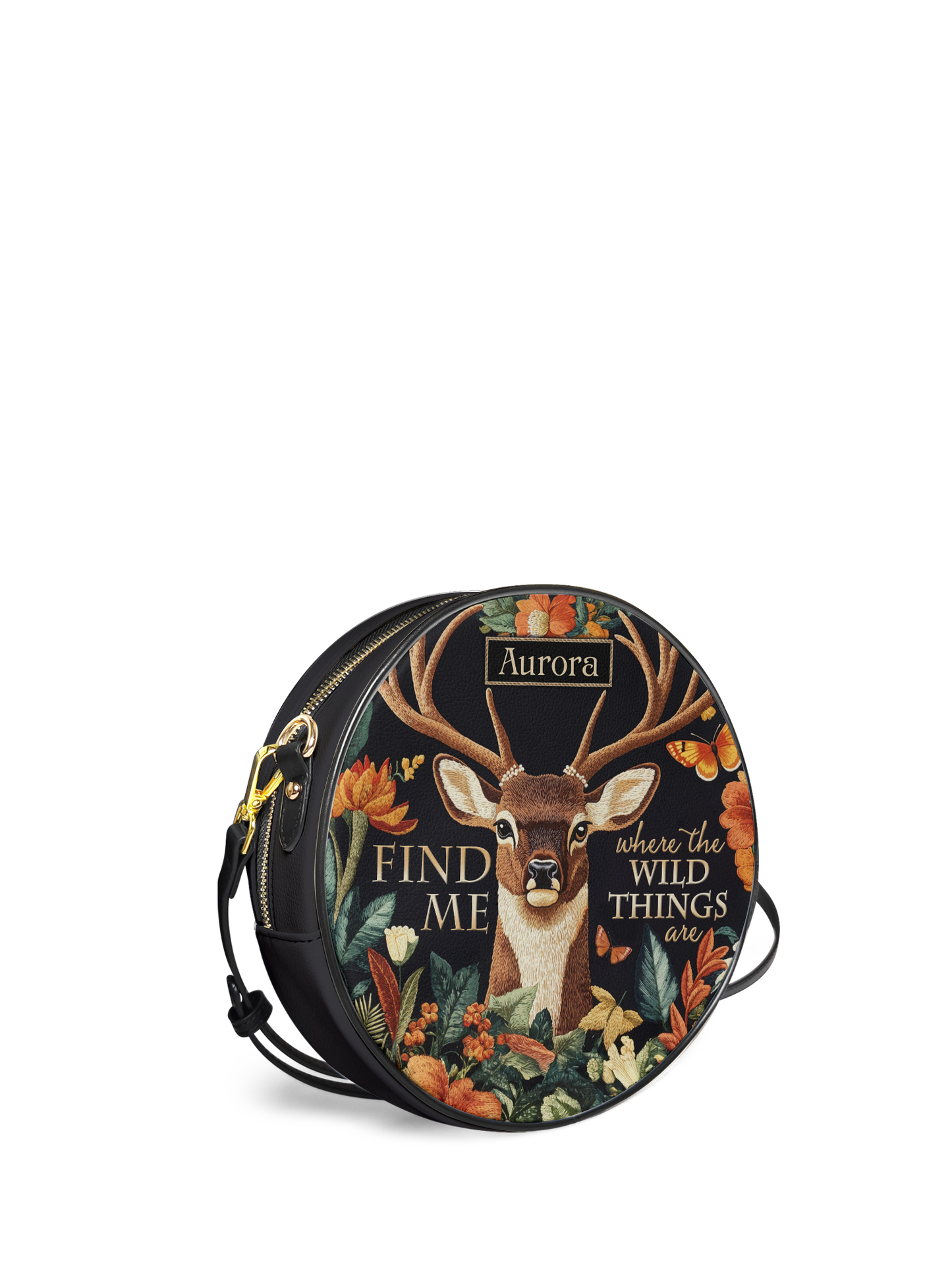 Find Me Where The Wild Things Are Deer HHRZ02013261BX Circle Crossbody Bag