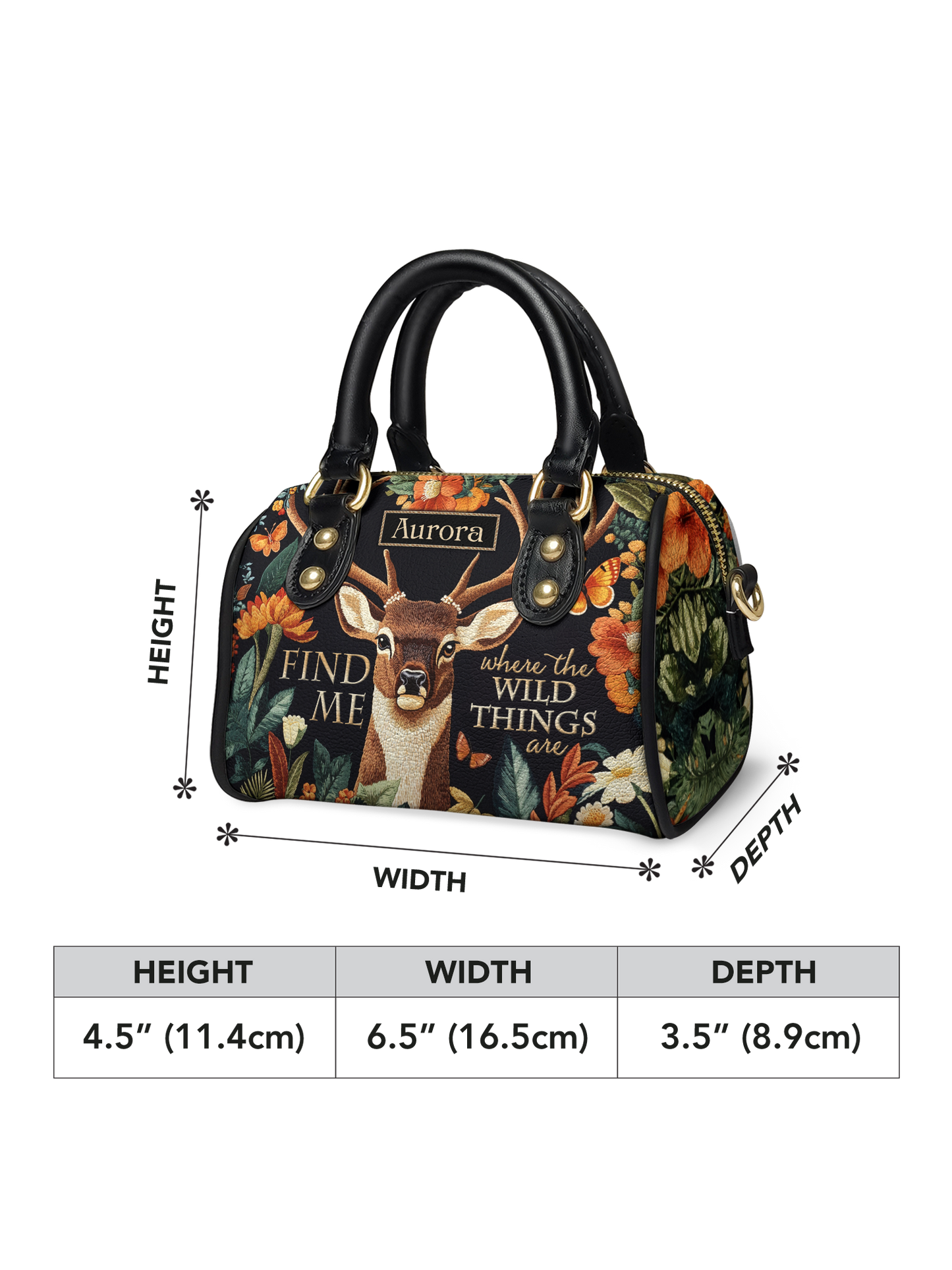 Find Me Where The Wild Things Are Deer ANRZ02017179JS Mini Satchel