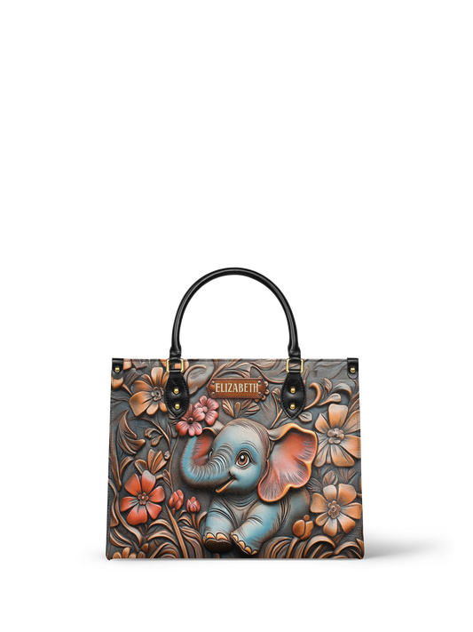 Elephant Flower ANRZ27122864DZ Leather Bag