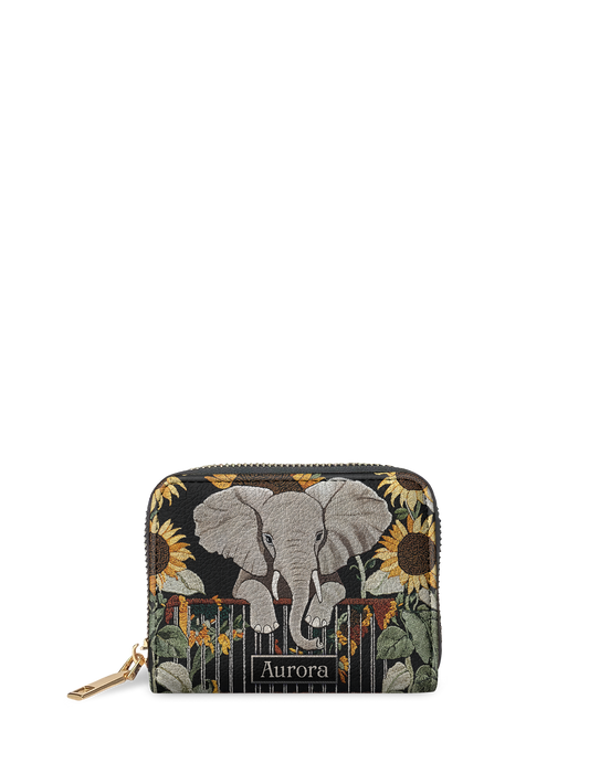 Elephant Sunflower HTRZ02012453LQ Mini Wallet