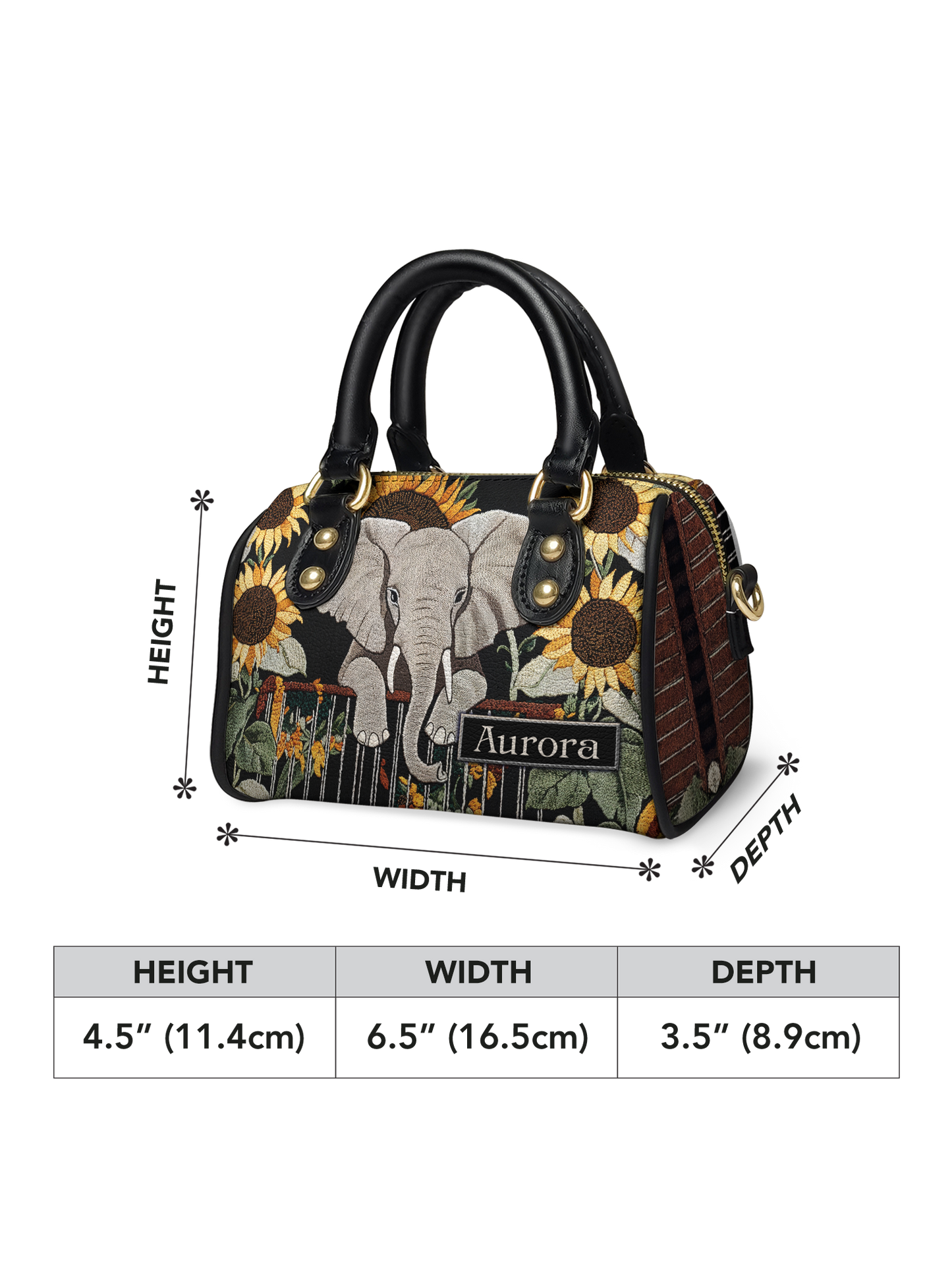 Elephant Sunflower ANRZ02019758CD Mini Satchel