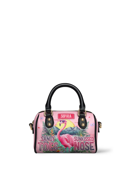 Sandy Toes Sunkissed Nose Flamingo Beach ANRZ02017675QO Mini Satchel