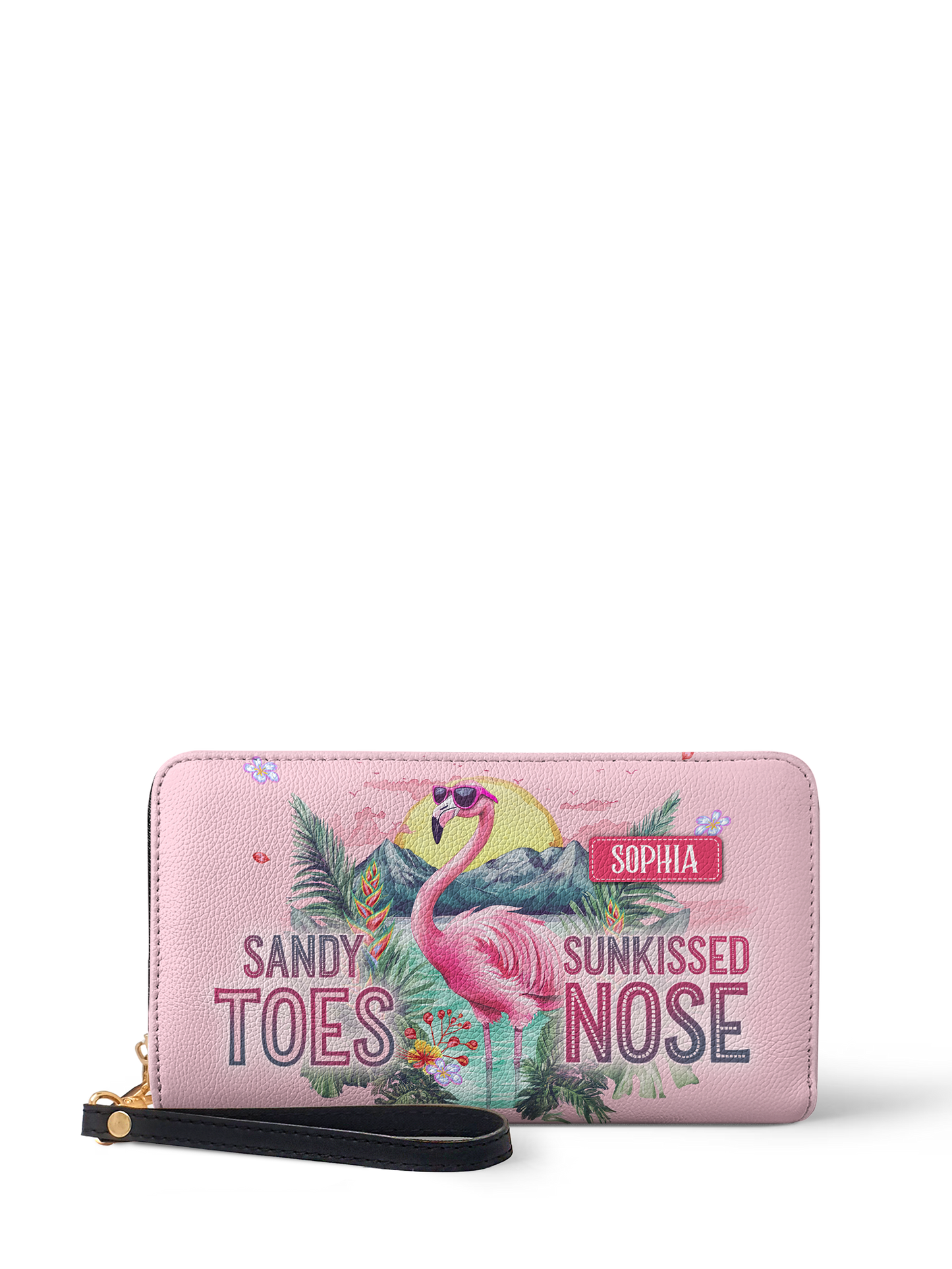 Sandy Toes Sunkissed Nose Flamingo Beach HTRZ02016791LW Wallet